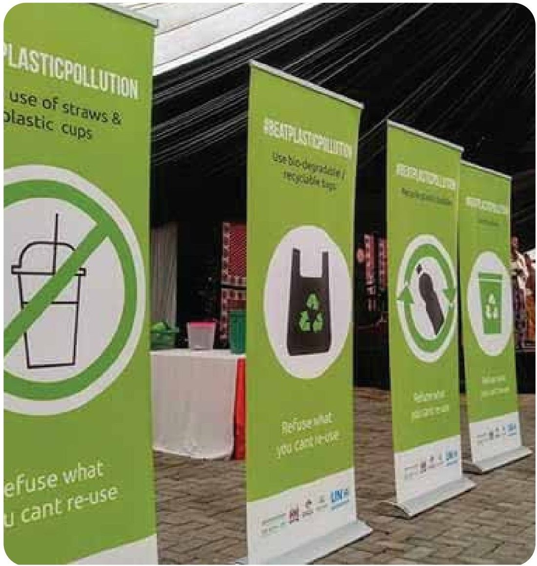 Exhibition banner series for Plastic pollution campaign — Banners & Activation by Brand It KE in Kenya