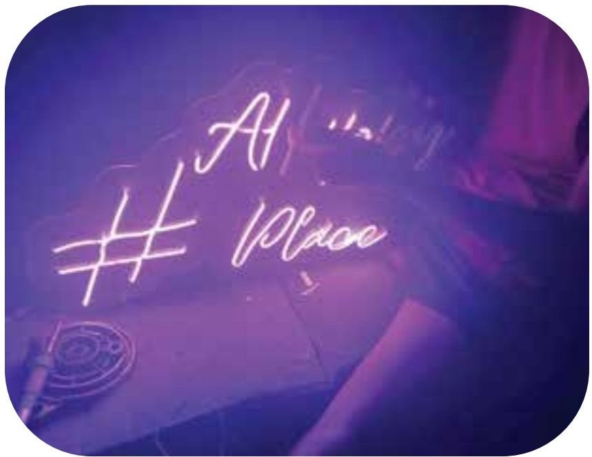 Neon script feature wall for AI Place — Illuminated & Neon by Brand It KE in Kenya