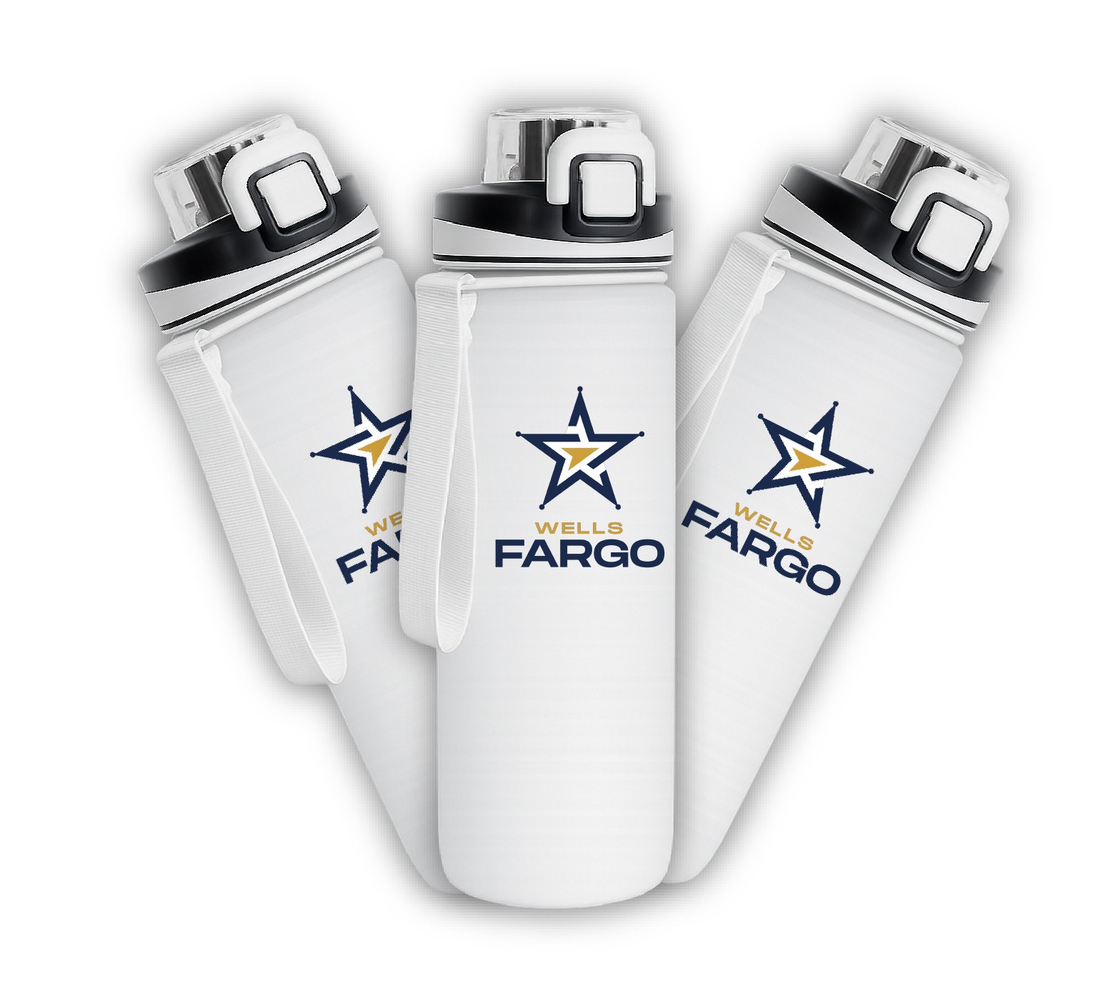 Branded water bottles for Wells Fargo — Promo Items by Brand It KE in Kenya
