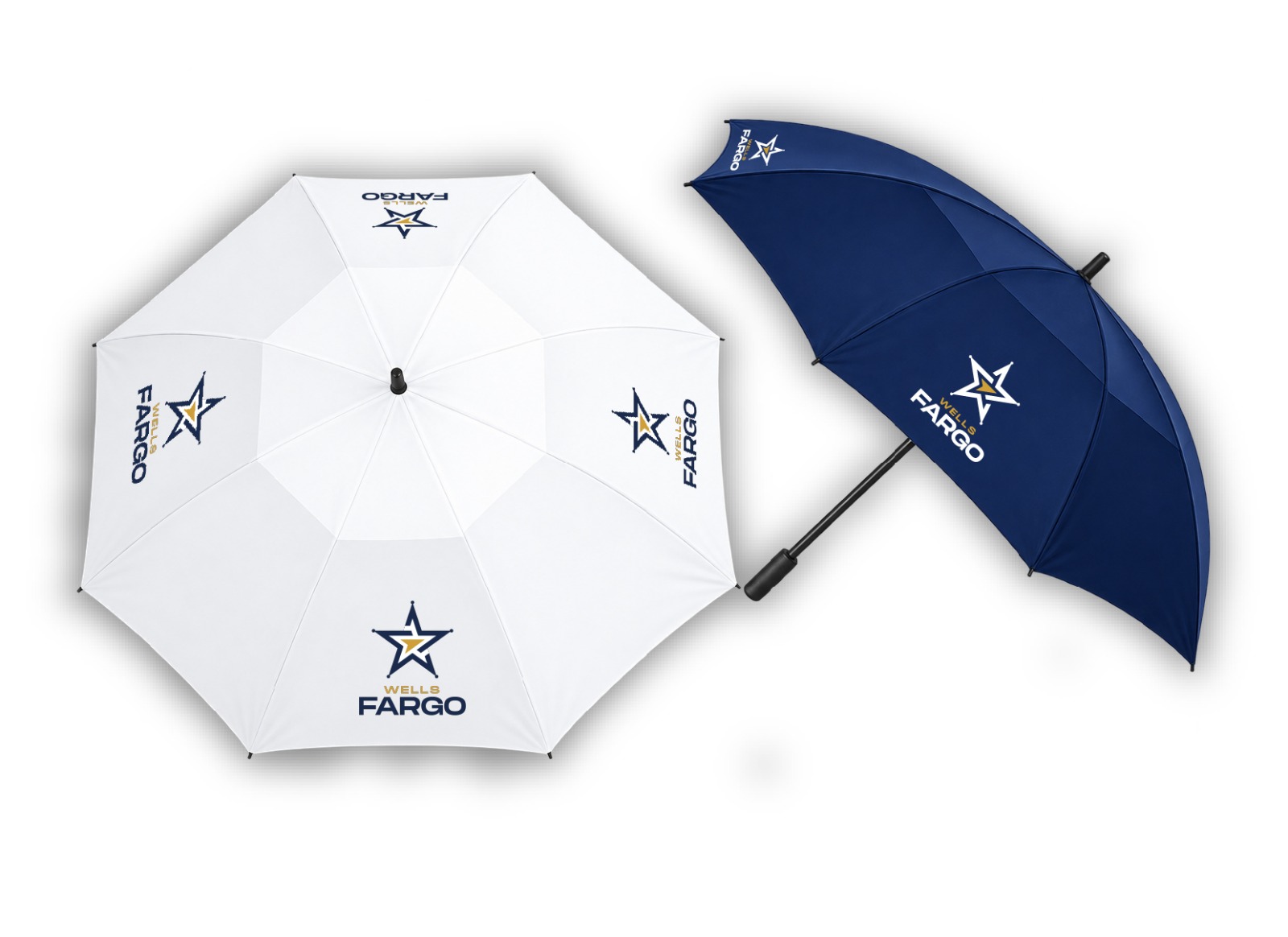 Branded umbrellas for Wells Fargo — Promo Items by Brand It KE in Kenya