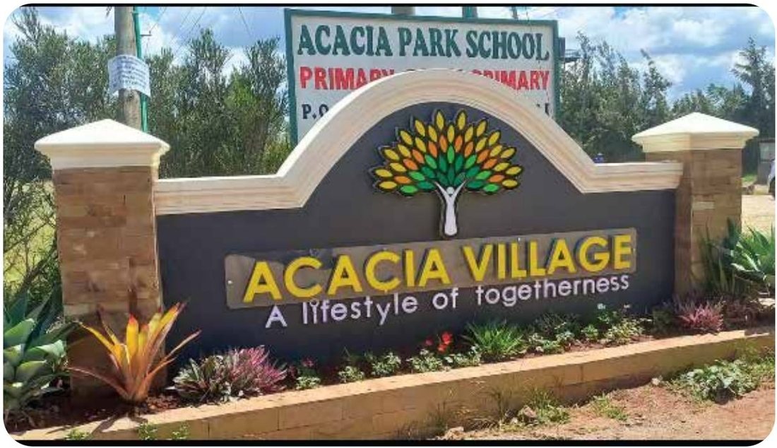 School entrance monument sign for Acacia Park School — Roadside & Wayfinding by Brand It KE in Kenya