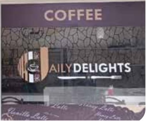 Window & fascia lettering for Daily Delights — 3D & Shopfront Signs by Brand It KE in Kenya